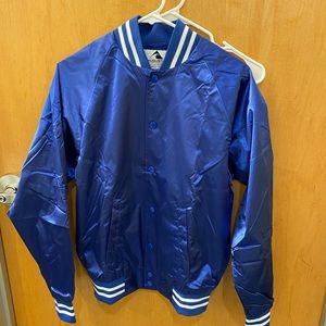 Blue satin jacket